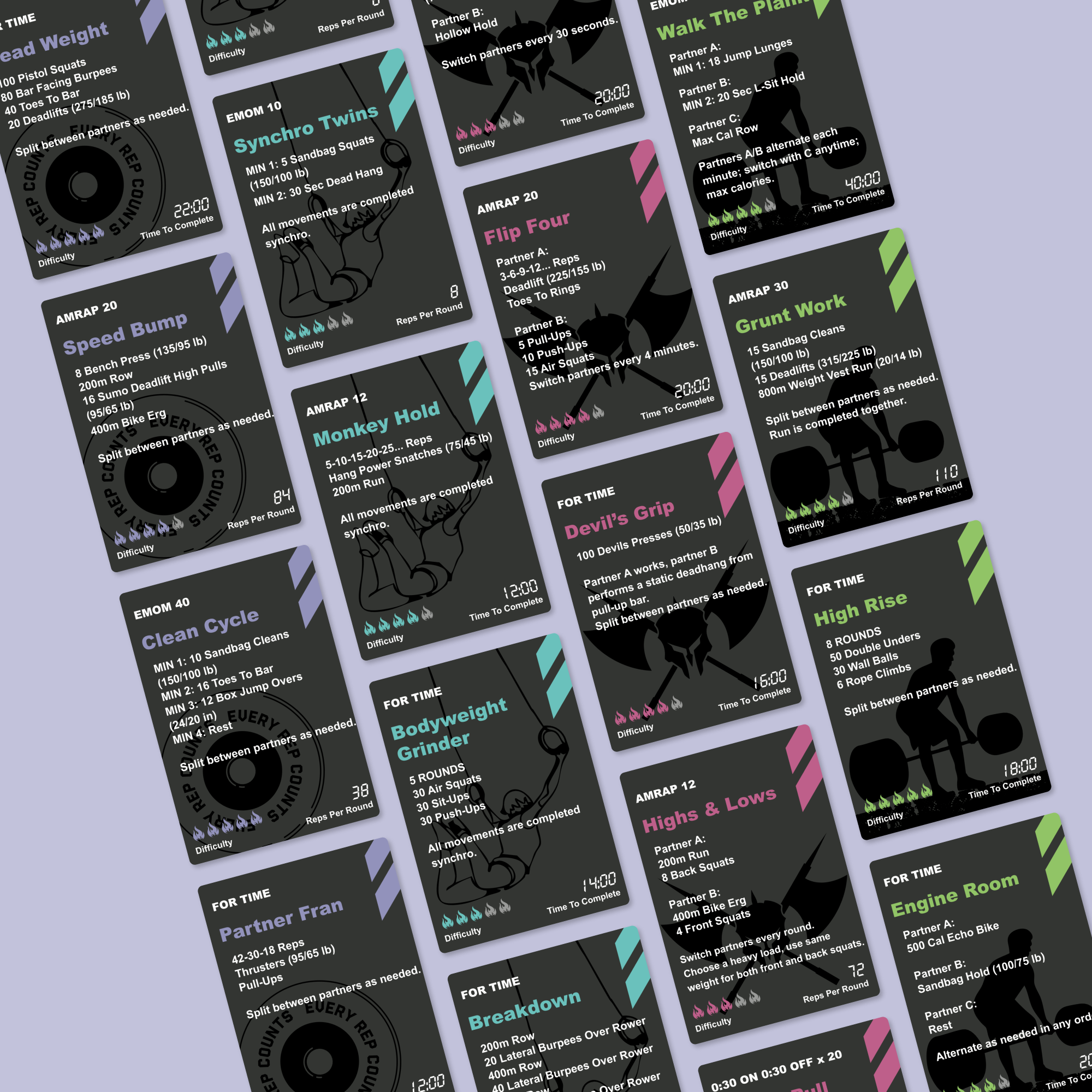 Partner WOD Workout Deck