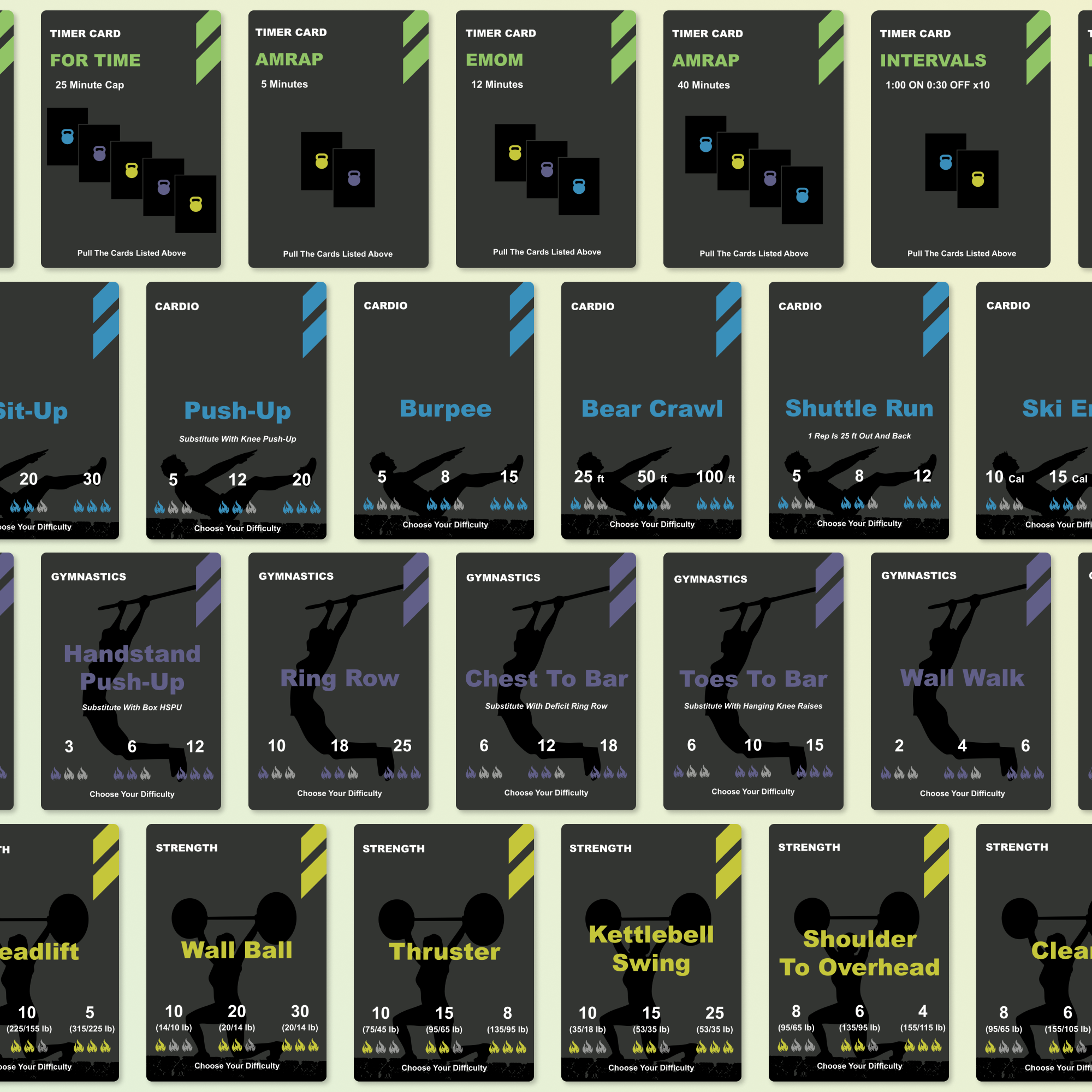WOD Lab Workout Deck